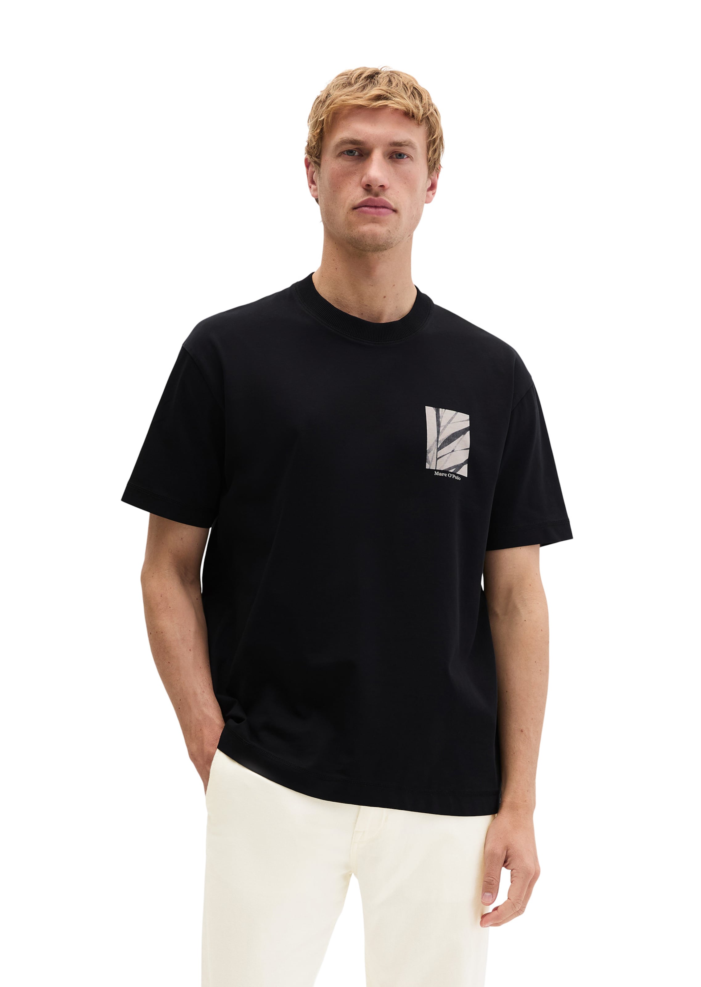 Marc O'Polo Shirt in Zwart: voorkant