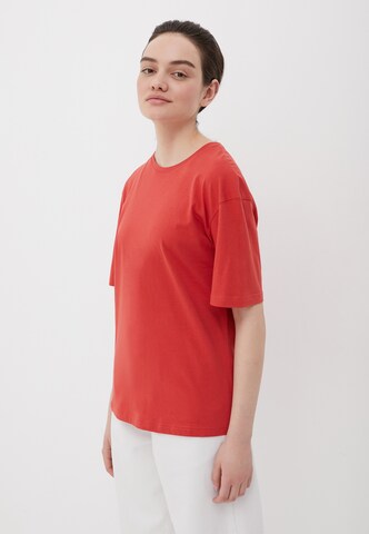 Finn Flare Rundhals-Shirt 'Basic' in Rot