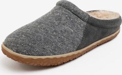 Minnetonka Pantoufle 'Tahoe' en gris / gris chiné, Vue avec produit