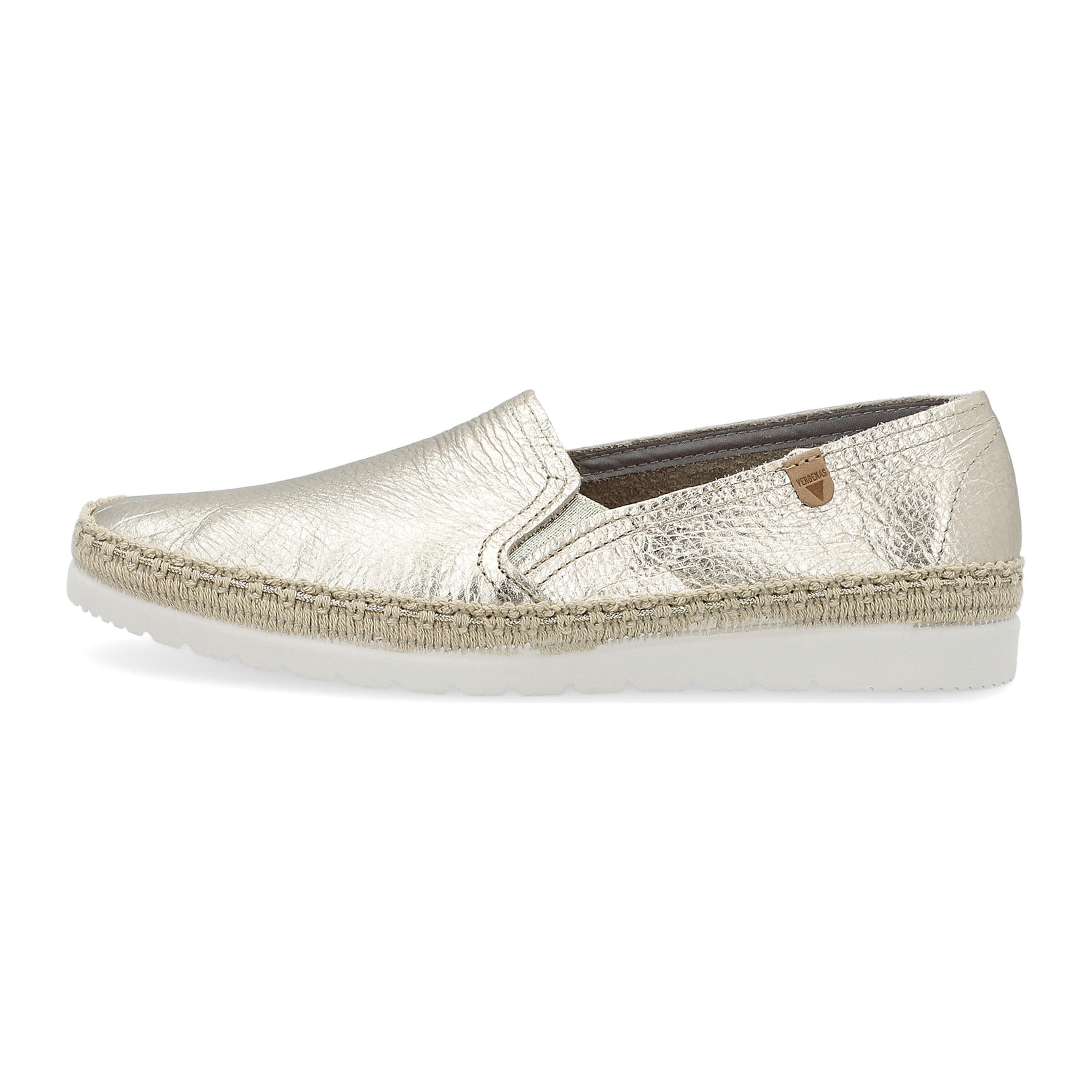 VERBENAS Classic Flats in Gold: front
