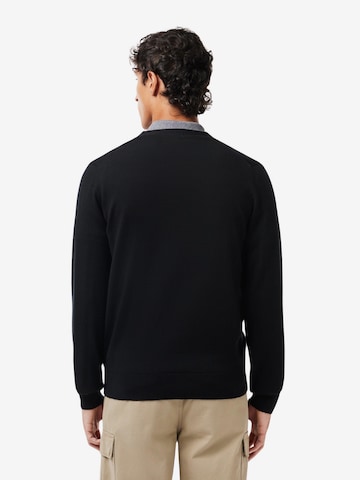 LACOSTE Knit Cardigan in Black