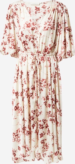 Copenhagen Muse Kleid 'MAE in creme / burgunder / pastellrot, Produktansicht
