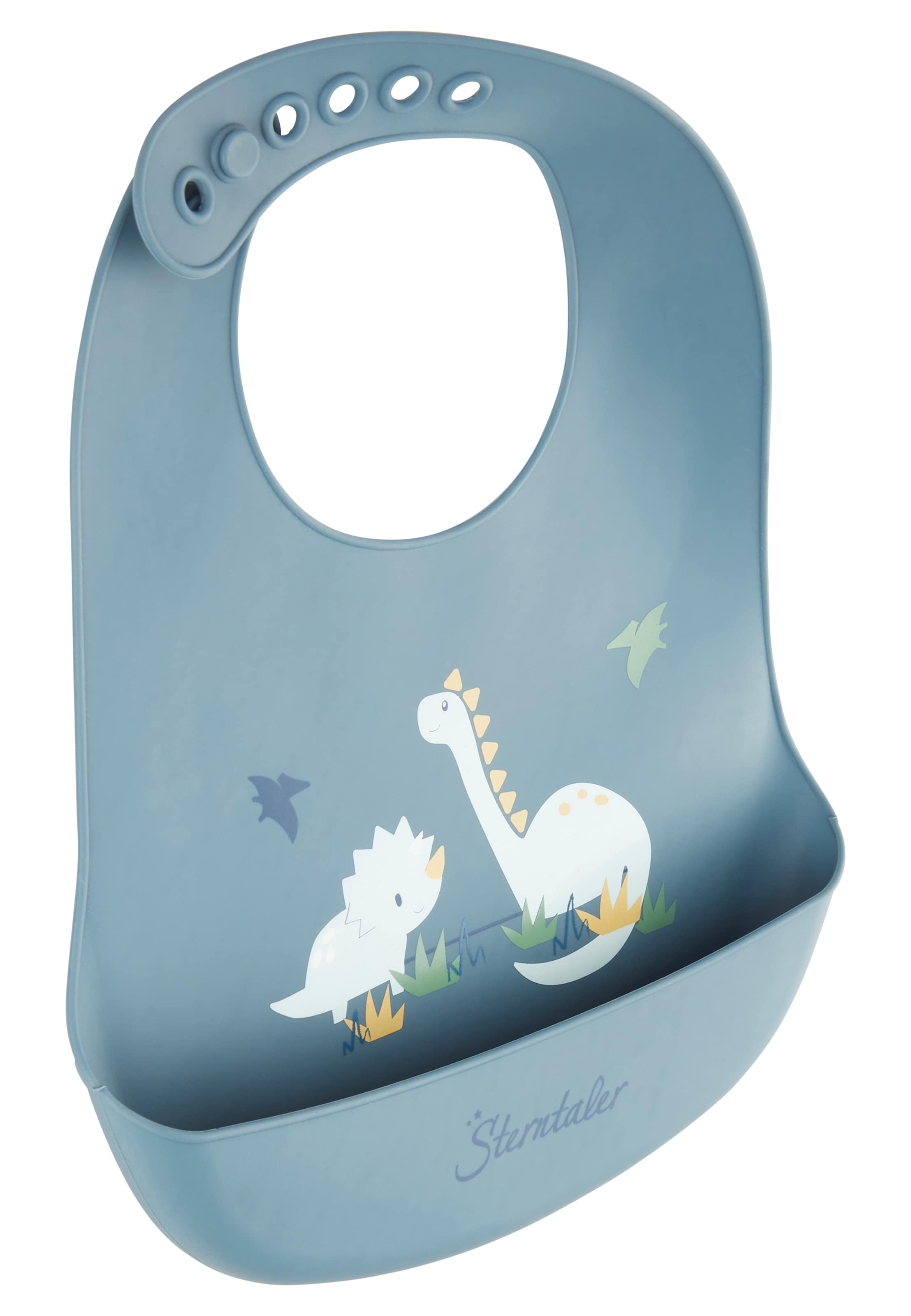 STERNTALER Bib 'DINO Rexi' in Blue