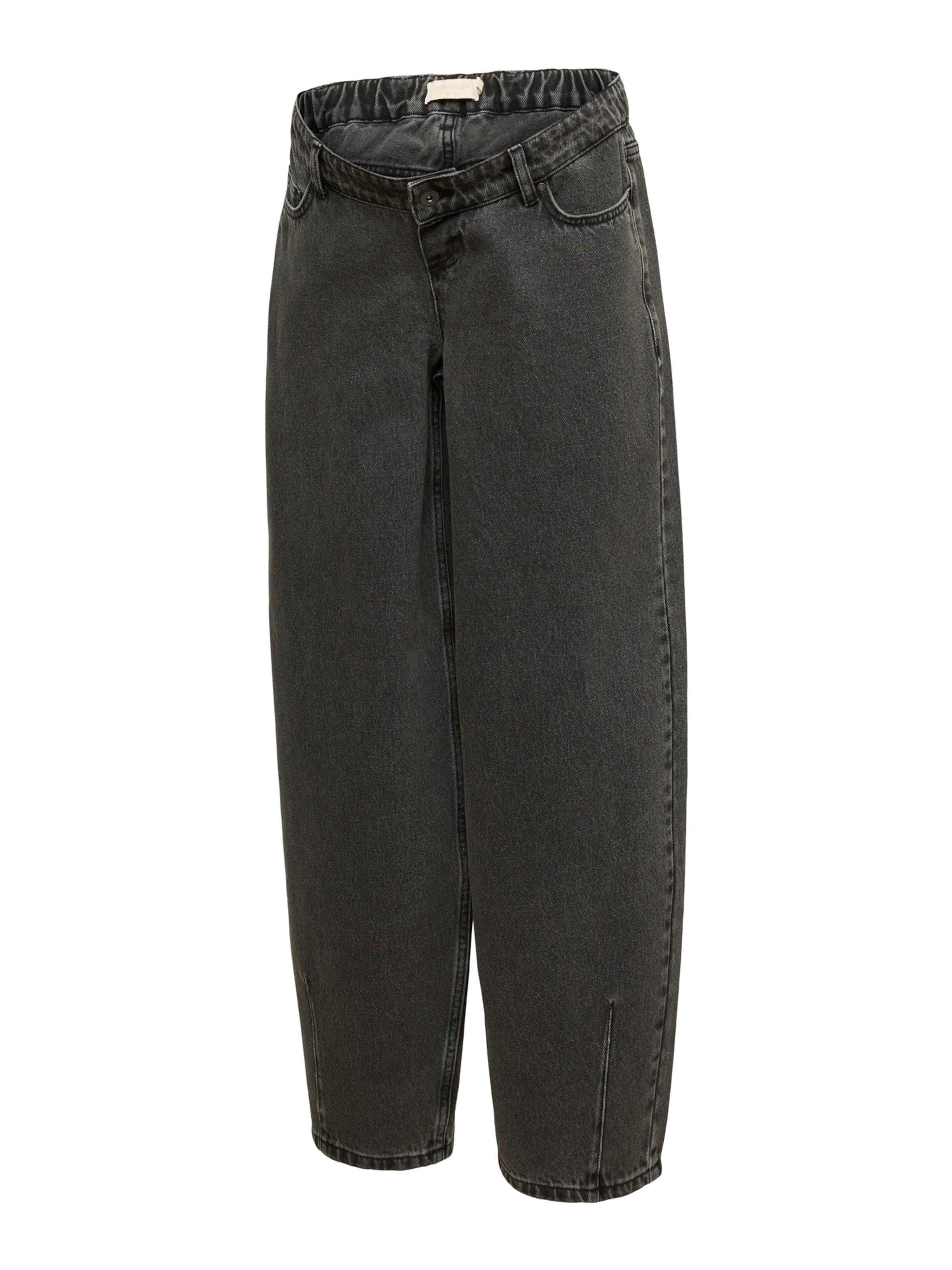 Barrel Jeans 'MLIdaho' di MAMALICIOUS in grigio: frontale