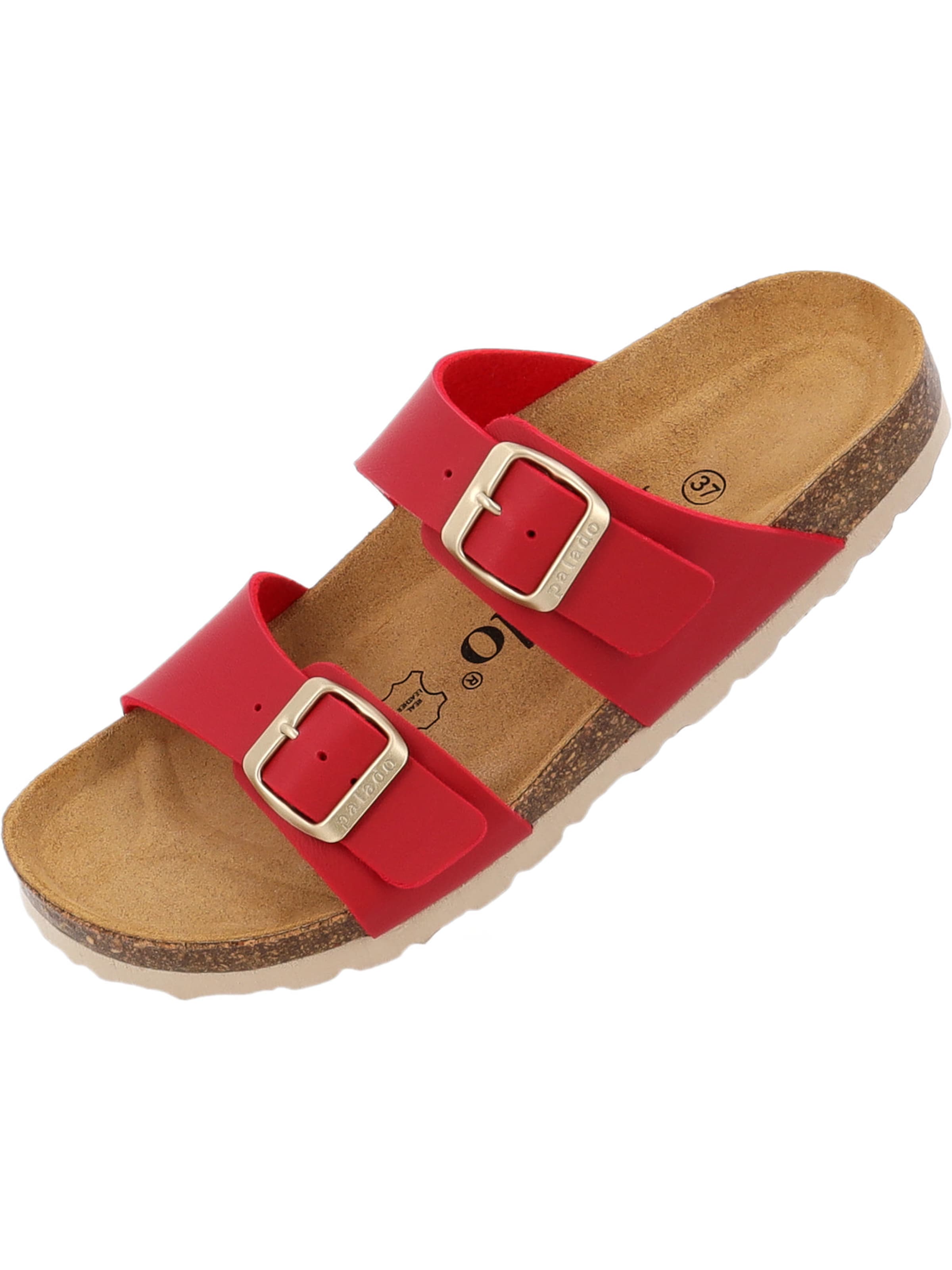 Palado - Zapatos abiertos 'Palado Samos Matt' en rojo: frente