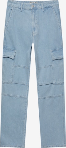 Jeans cargo Pull&Bear en bleu : devant