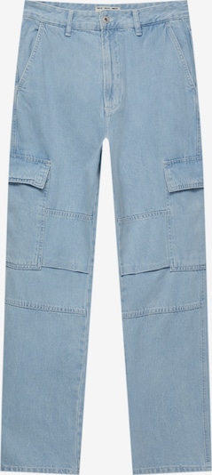 Pull&Bear Jeans cargo en bleu clair, Vue avec produit