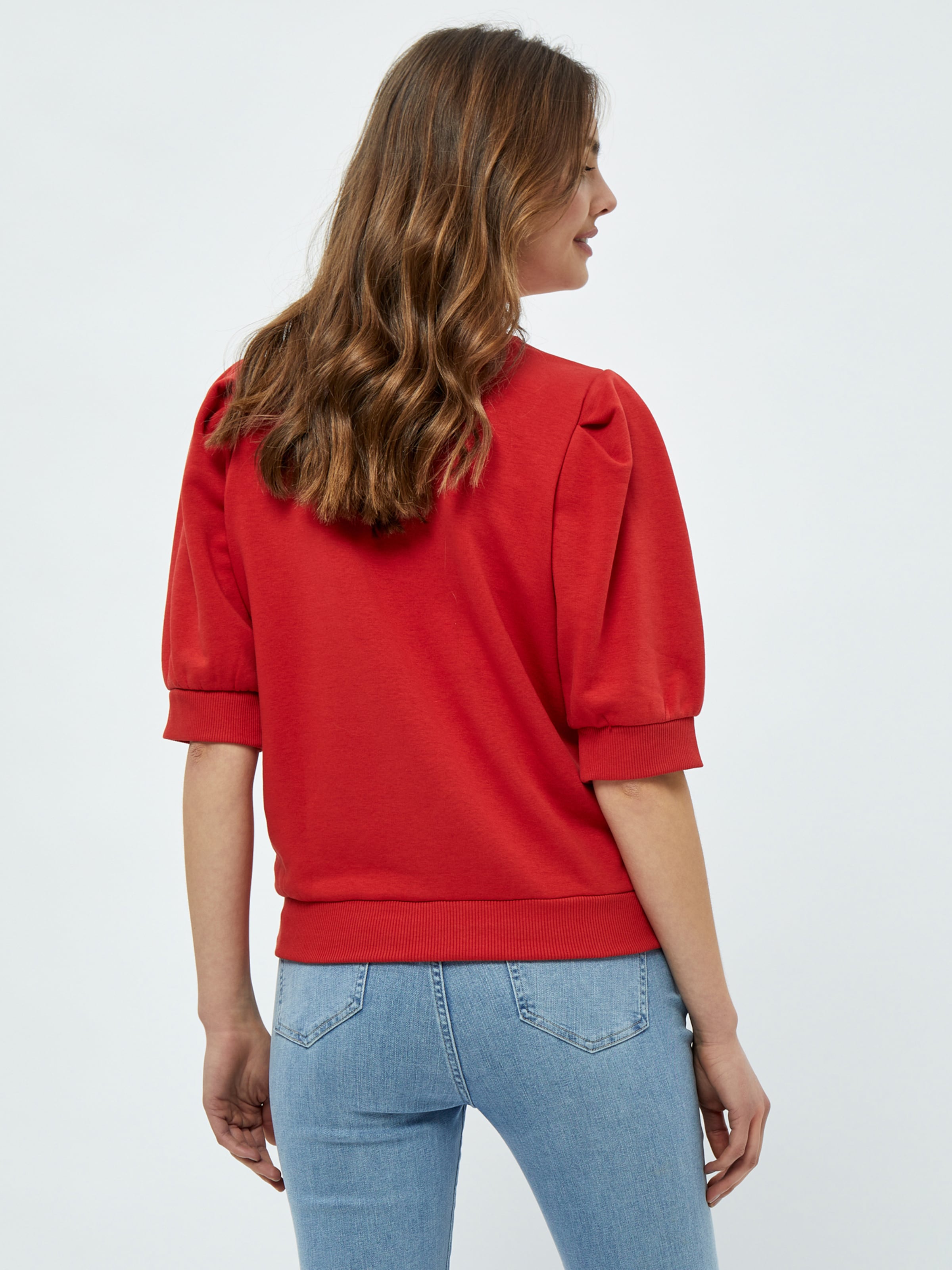 minus - Sweatshirt 'Mika' em vermelho