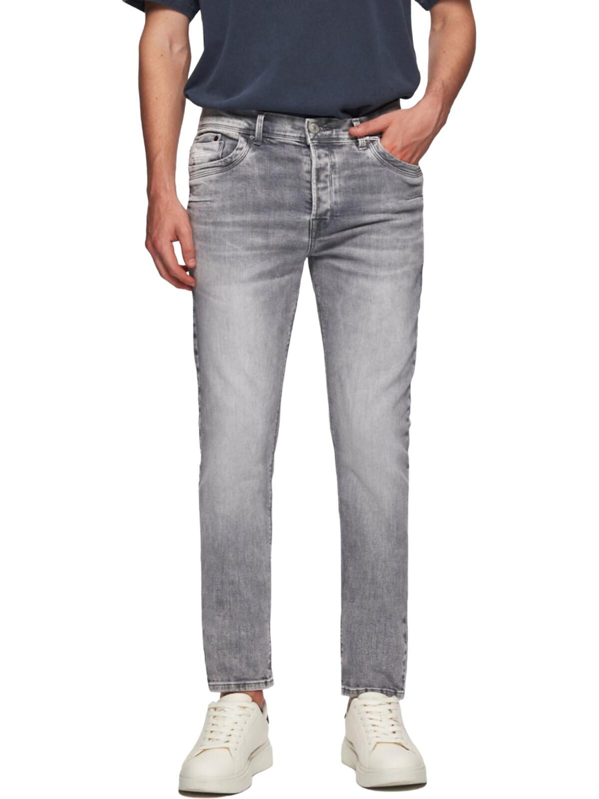 LTB Jeans - Skinny Vaquero 'LTB Jeans Servando 600 Skinny Leg Mid Waist Jeanshose' en gris: frente