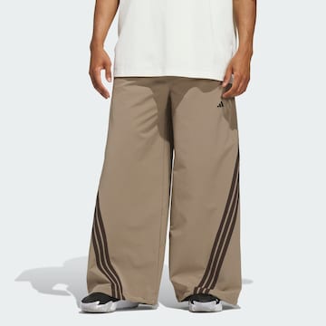 Wide Leg Pantalon de sport ADIDAS PERFORMANCE en beige : devant