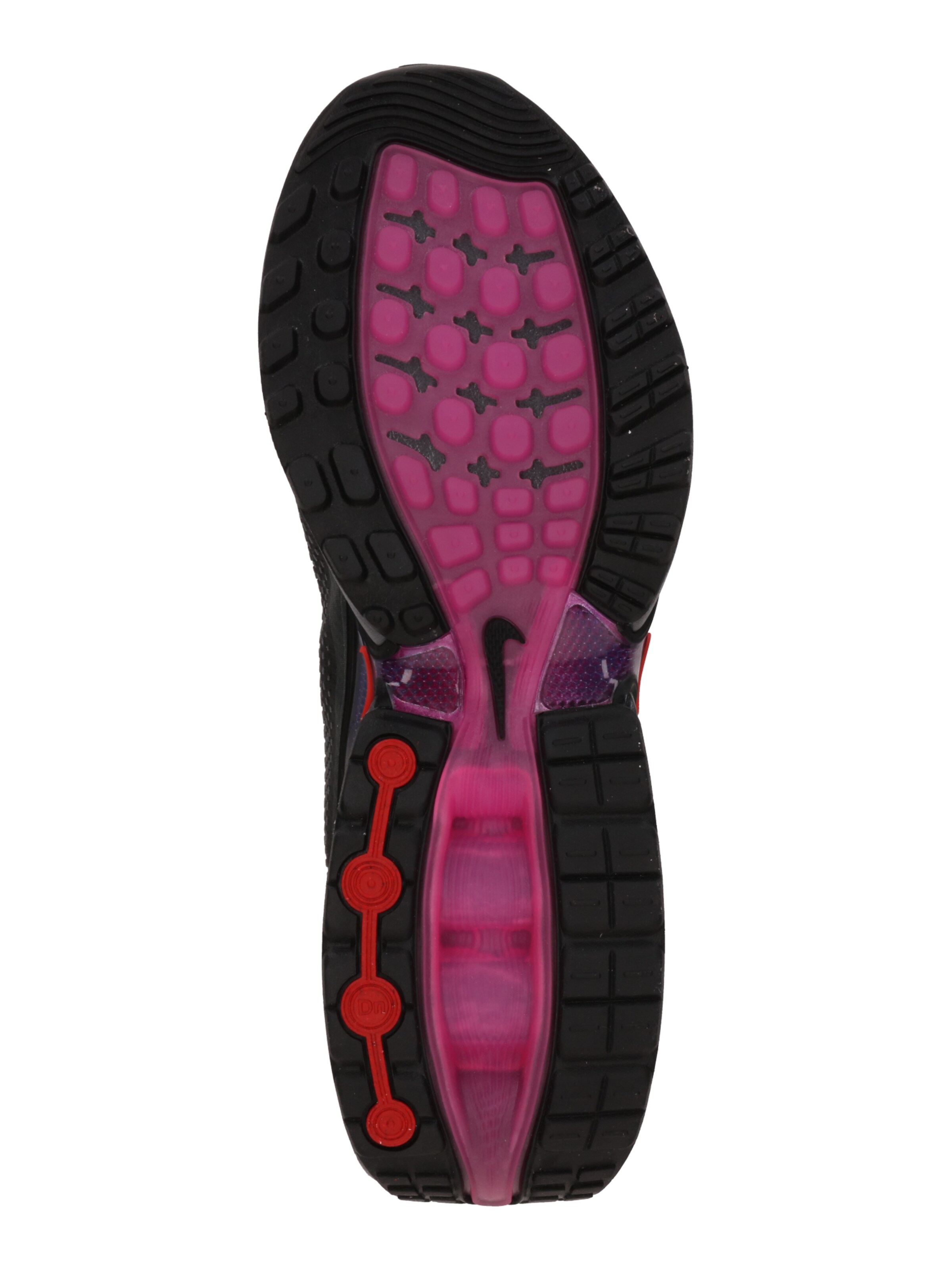 melns Nike Sportswear Zemie brīvā laika apavi 'AIR MAX DN': no apakšas