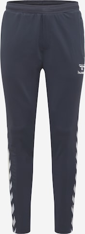 Pantaloni sport 'hmlNathan 2.0' de la Hummel pe albastru: față