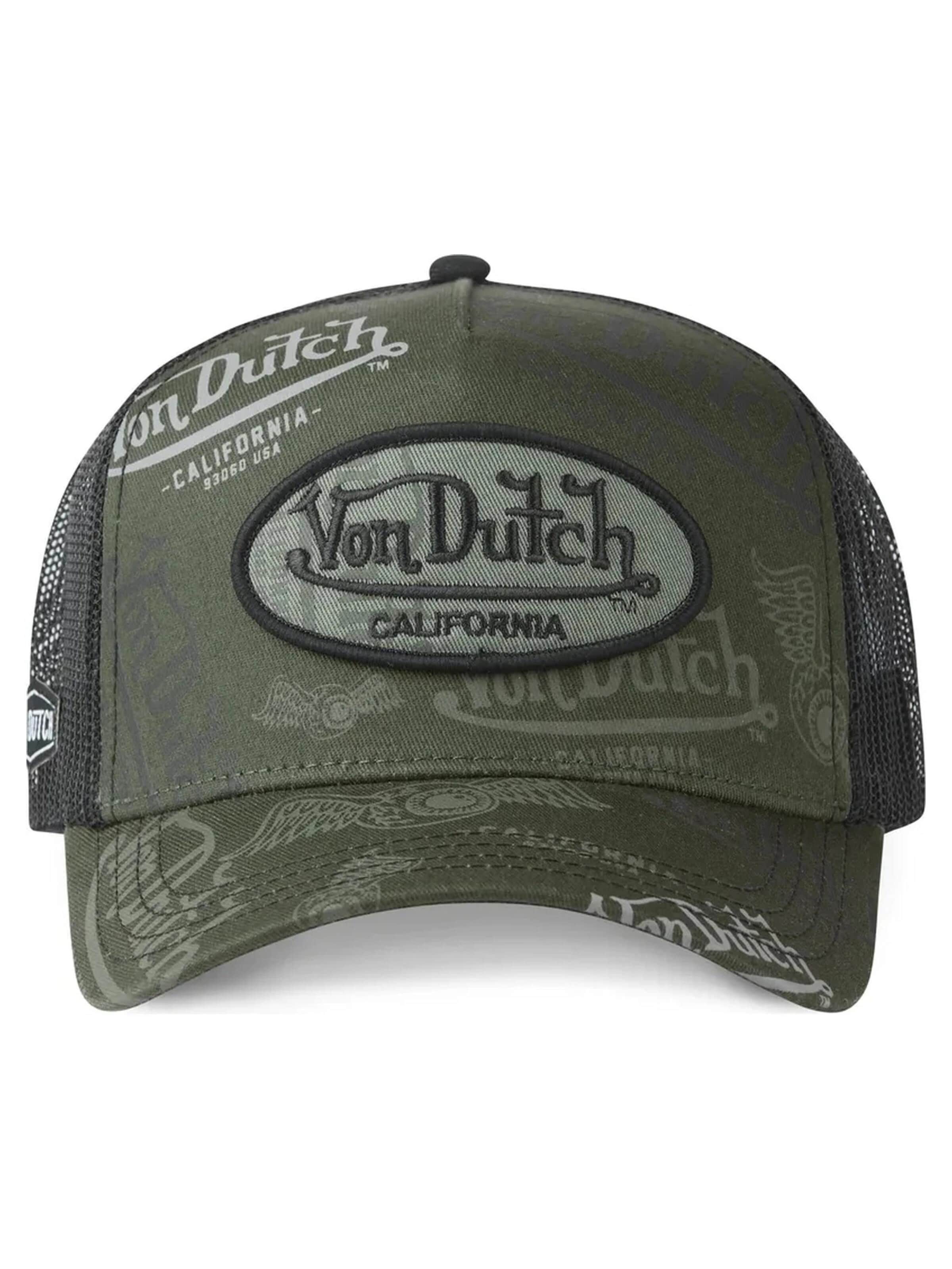 Casquette 'Gorra von dutch verde logos cafe01 trucker cap' Von Dutch en vert : devant