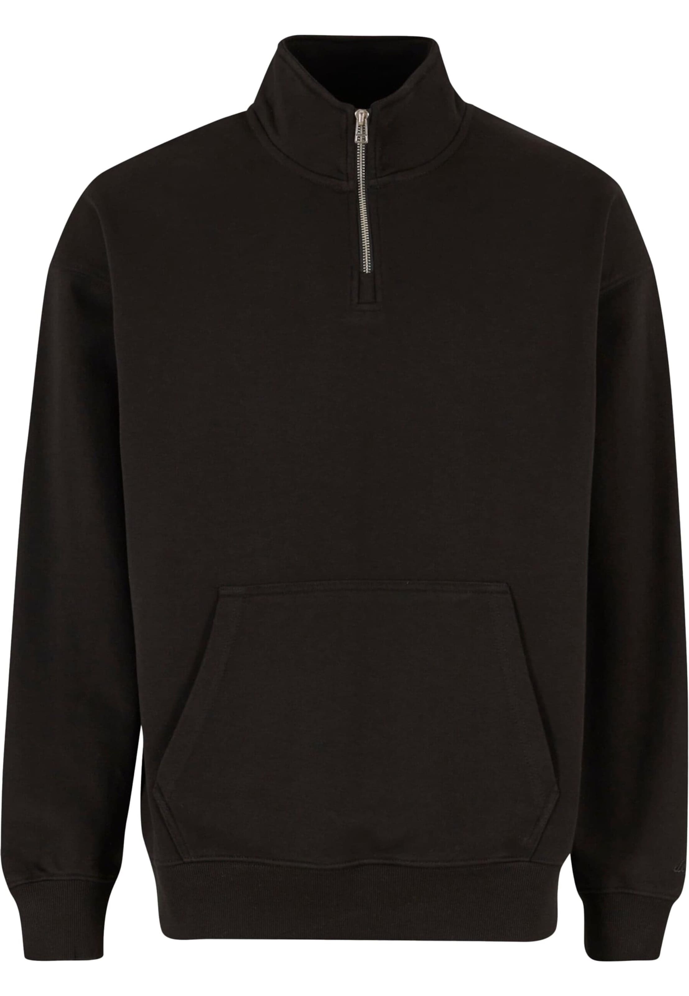 Sweat-shirt DEF en noir : devant