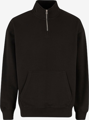 Sweat-shirt DEF en noir : devant