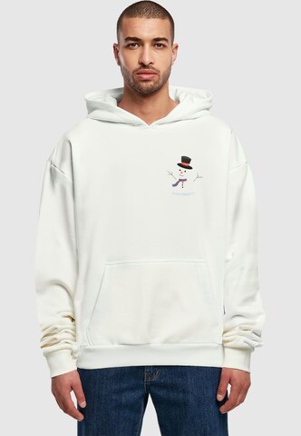 Sweat-shirt 'Stay Frosty' Merchcode en blanc : devant