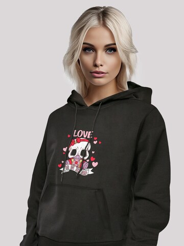 F4NT4STIC Sweatshirt 'Anti Valentinstag LOVE is in the air' in Schwarz