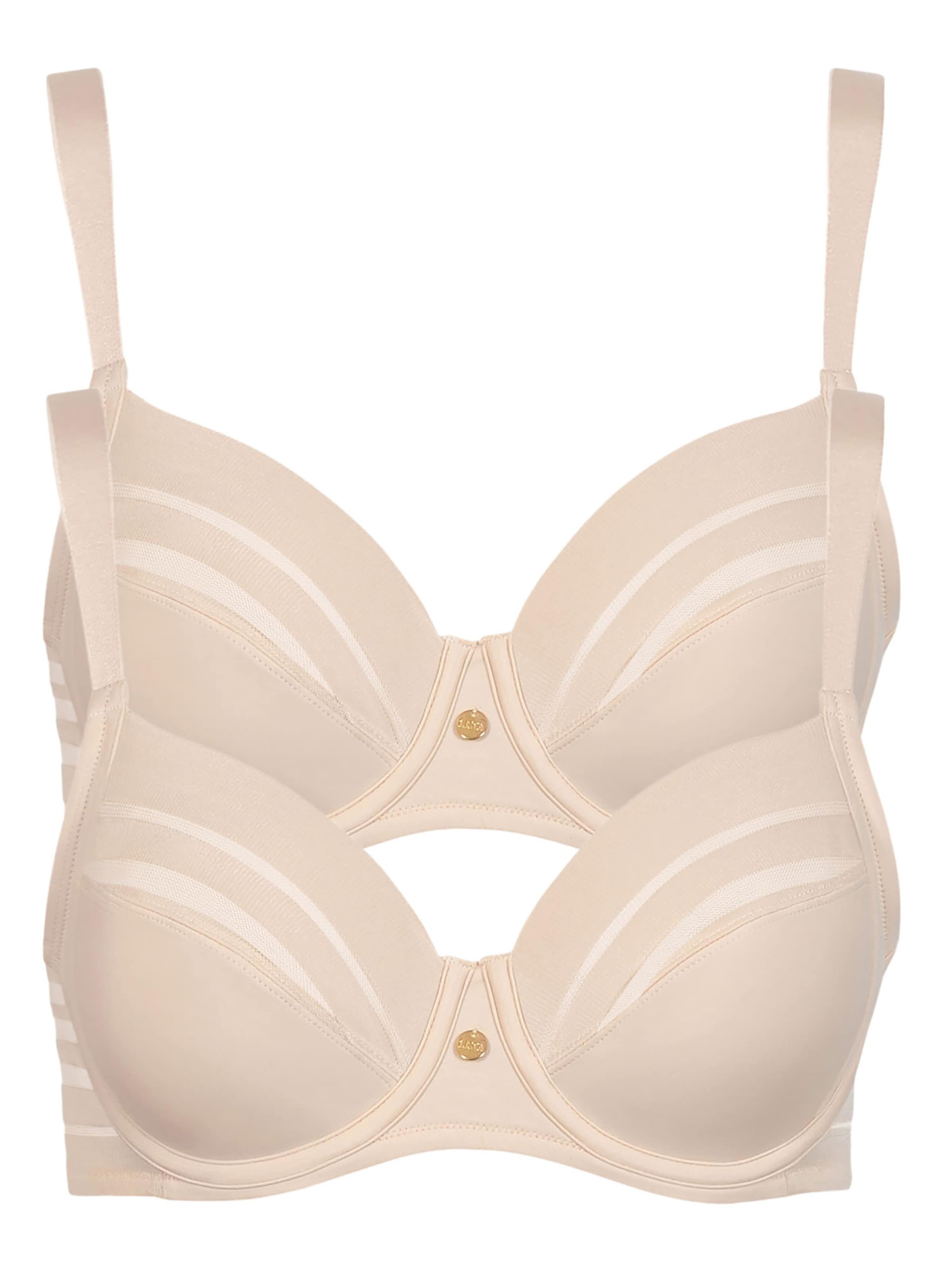 Lisca T-Shirt BH 'Alegra'‌‌‌‌ in Beige: Vorderseite