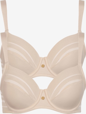 Lisca T-shirt Bra 'Alegra' in Beige: front