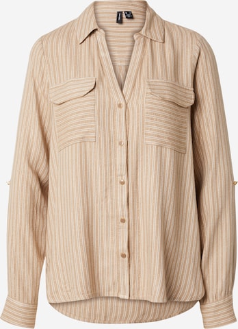 Camicia da donna 'EMELI' di VERO MODA in beige: frontale