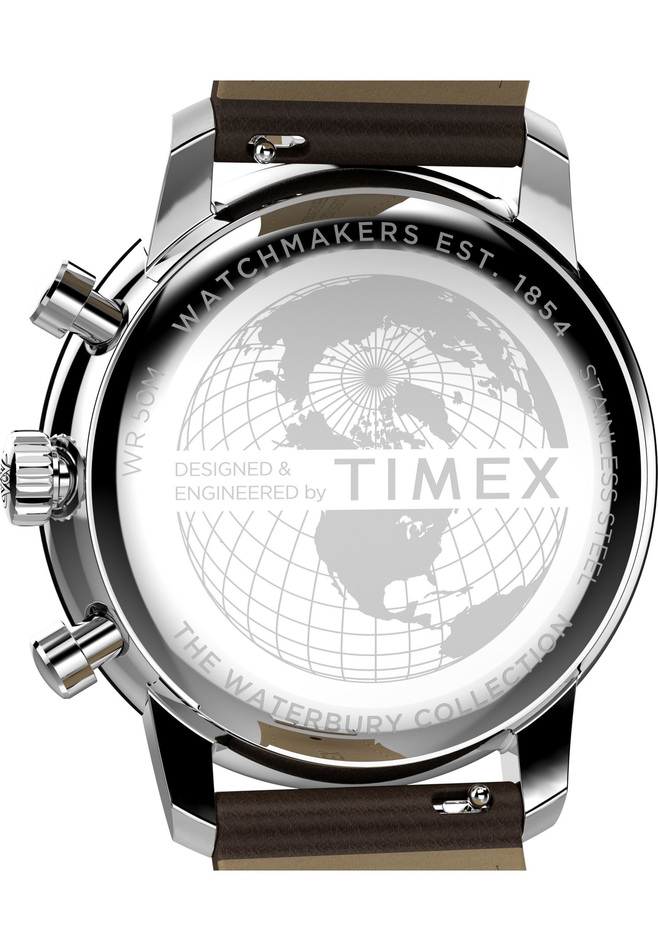 TIMEX Digitaal horloge 'Waterbury Metropolitan' in Zilver: voorkant