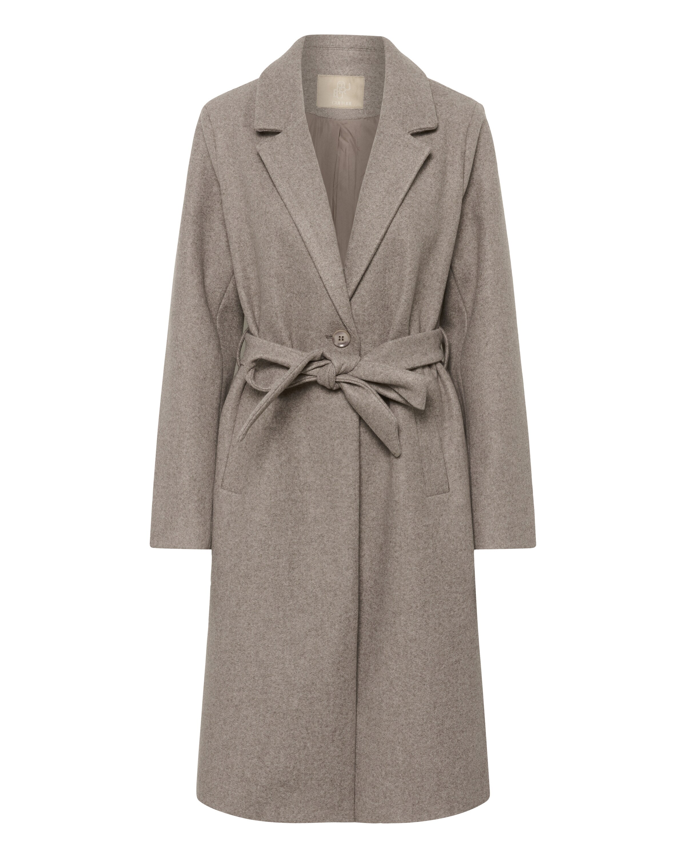 Manteau mi-saison 'CUPalona' CULTURE en beige : devant