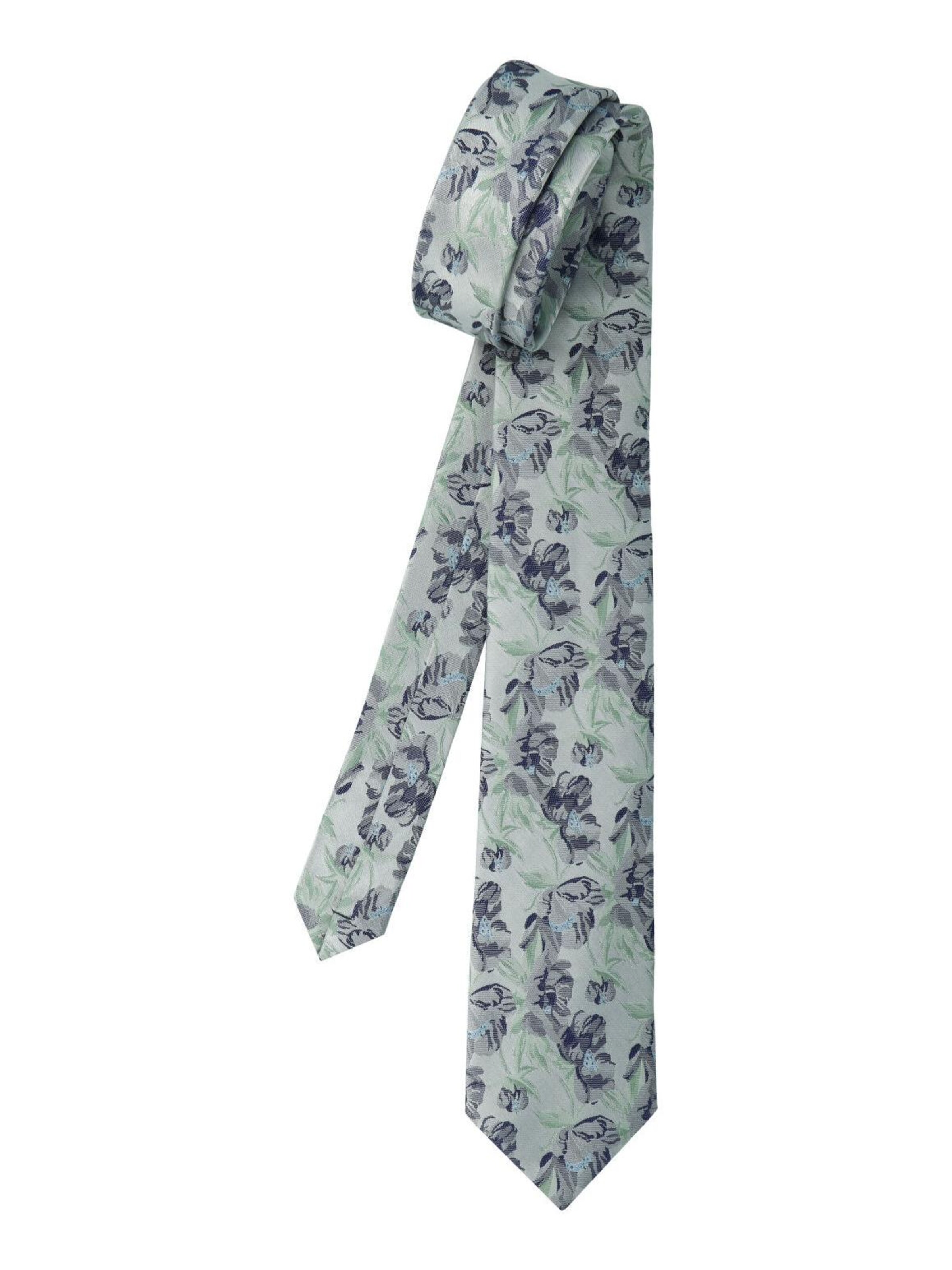 WILLEN Tie 'Pastell Blume' in Green: front