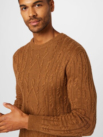 TOM TAILOR Pullover in Braun