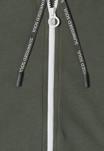 CECIL Sweatjacke in Grün