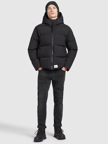 khujo Winter Jacket 'Rodney' in Black