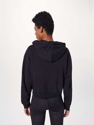 ADIDAS SPORTSWEAR Athletic Zip-Up Hoodie 'Essentials 3-Stripes French Terry ' in Black