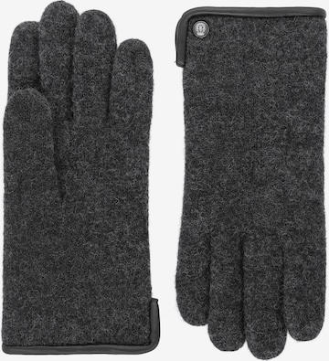 Roeckl Strickhandschuhe 'KLASSISCHER WALKHANDSCHUH' in Grau: Vorderseite