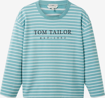 Sweat-shirt TOM TAILOR en bleu : devant