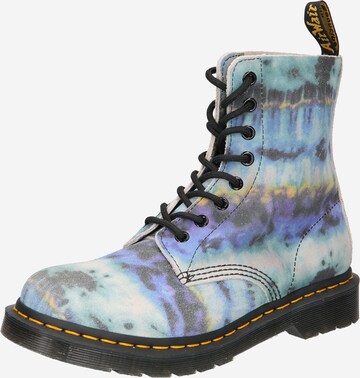 Bottines à lacets Dr. Martens en bleu : devant