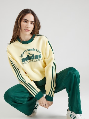 dzeltens ADIDAS ORIGINALS Sportisks džemperis