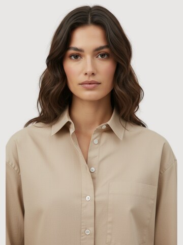 WEARABLE STORIES Shirt 'Luna'‌‌‌‌ in Beige
