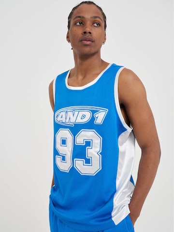 AND1 Shirt '93 Airtex' in Blau: Vorderseite