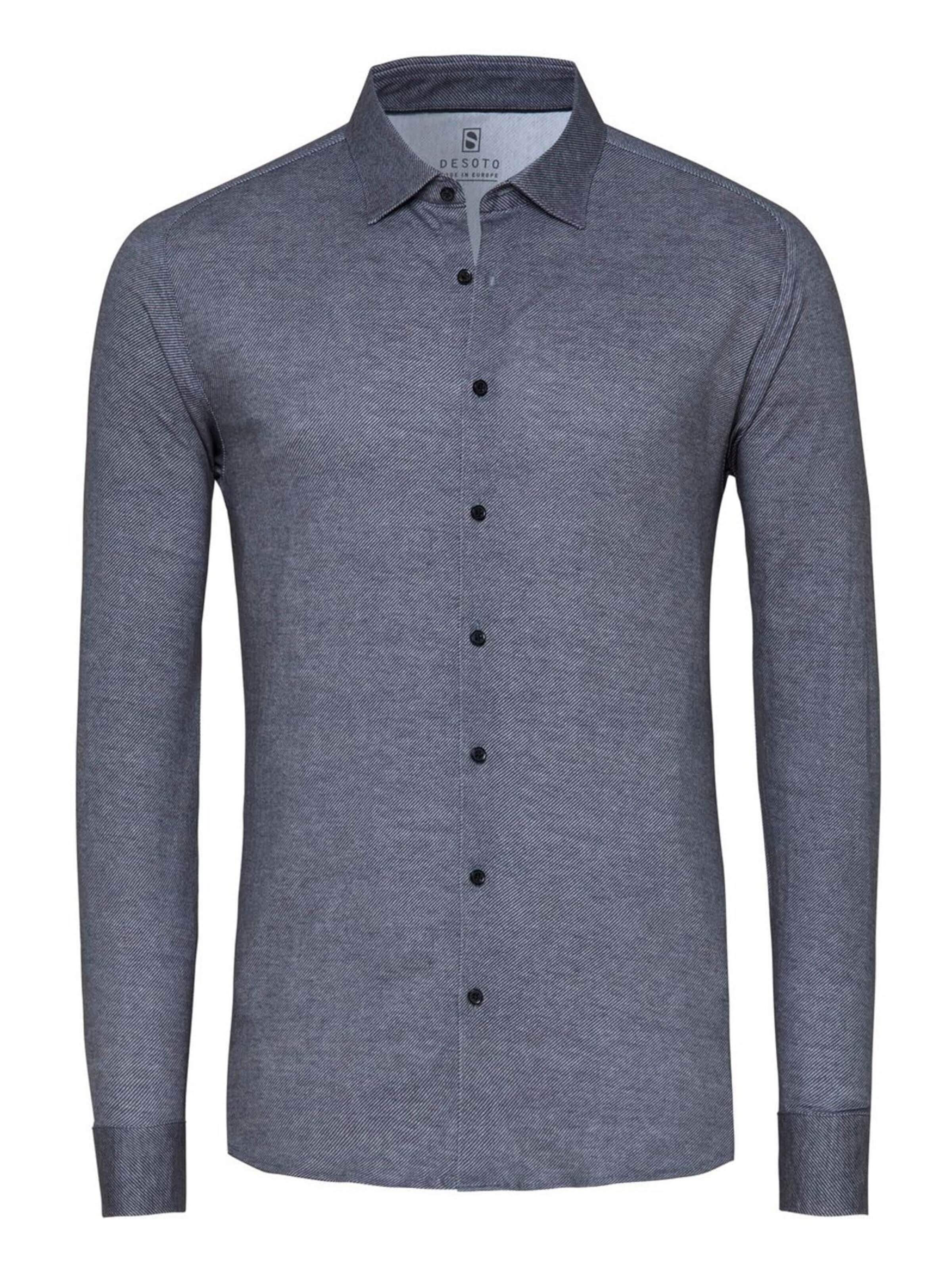 DESOTO Button Up Shirt in Grey: front