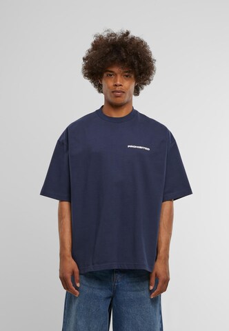 Maglietta di Prohibited in blu: frontale