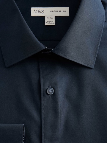 Marks & Spencer Regular Fit Hemd in Blau