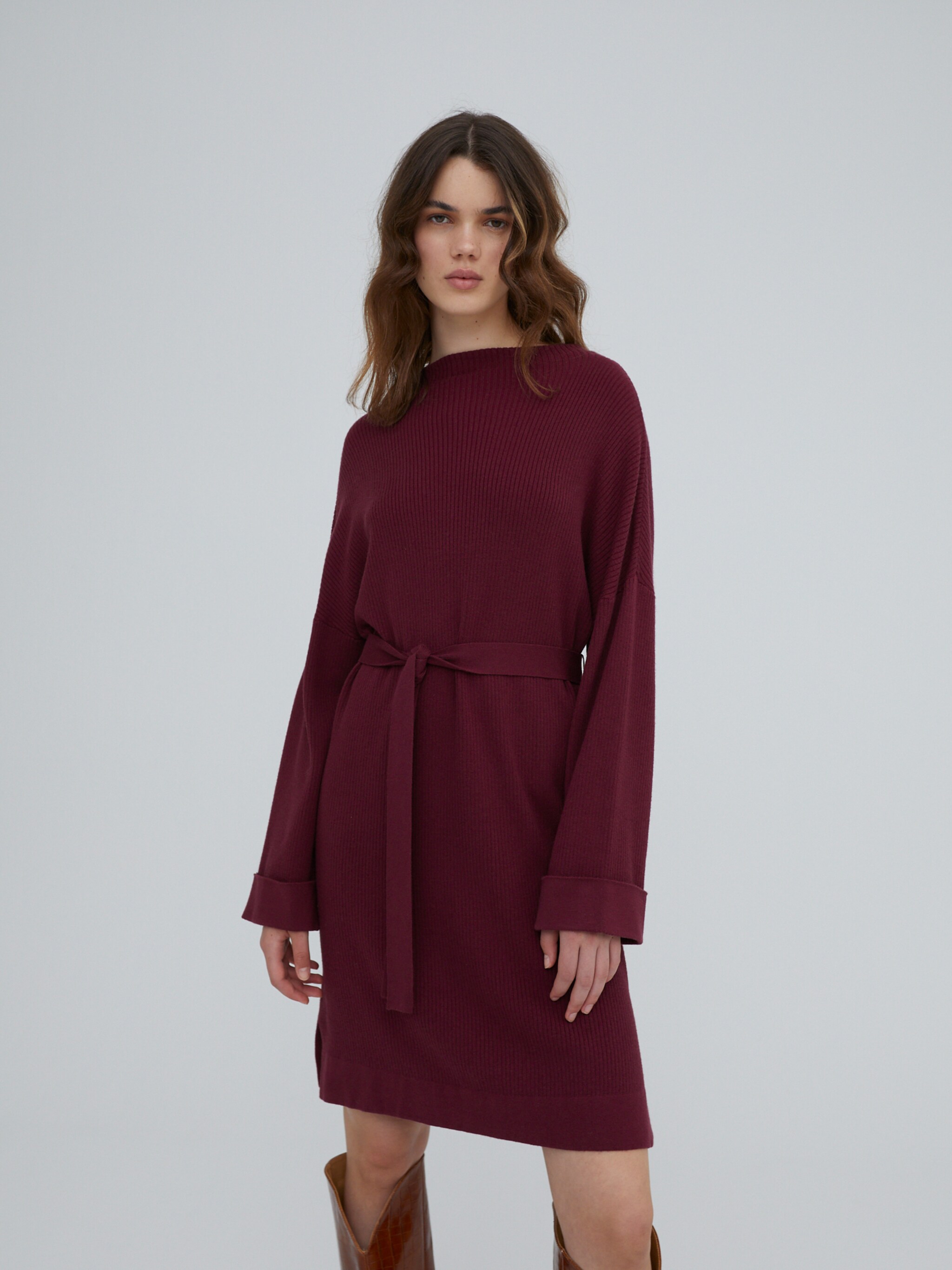 EDITED Producten Jurk 'Nata' Bourgogne