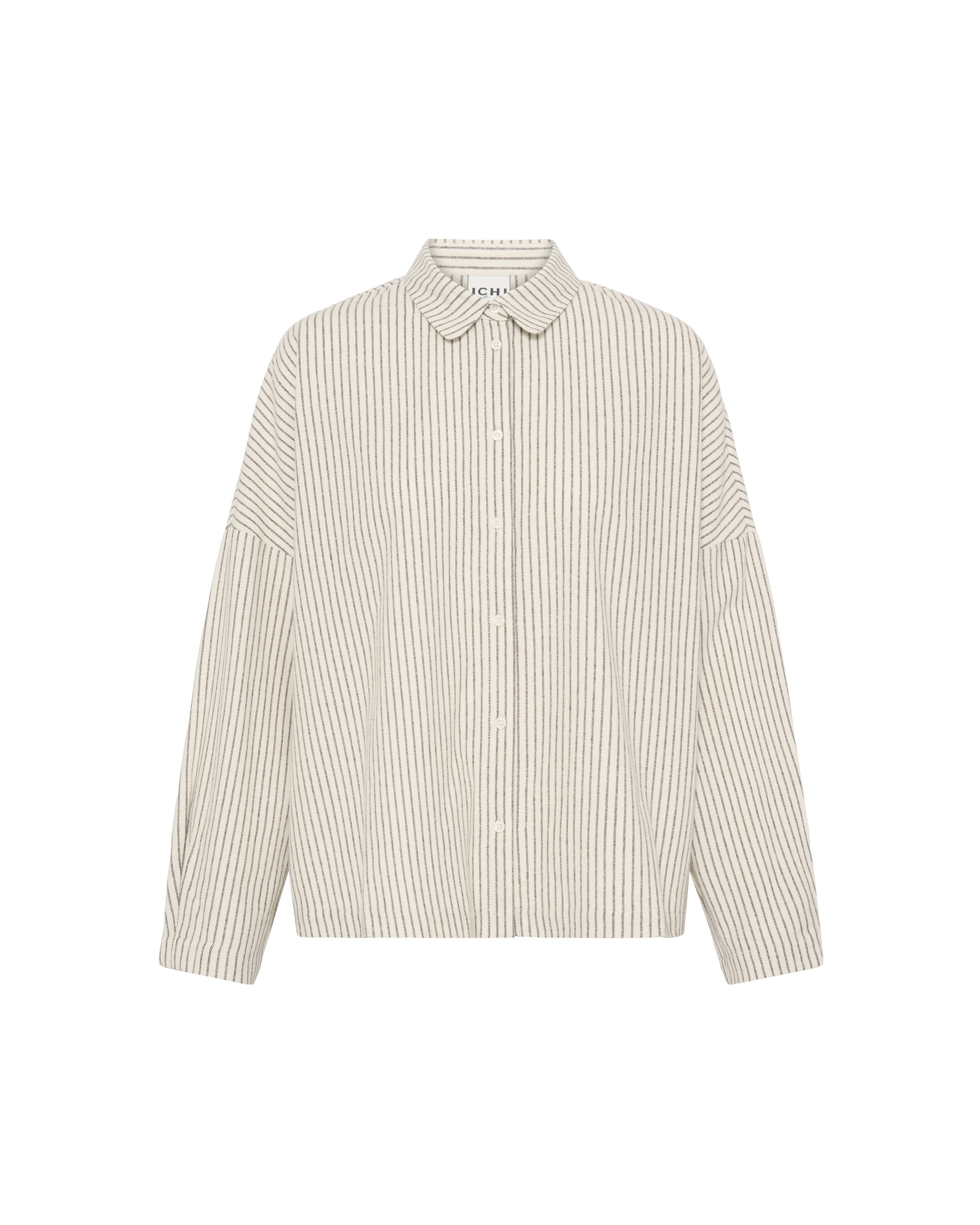 ICHI Bluse 'IHTamanna' i XS i beige / mørkebrun, Produktvisning