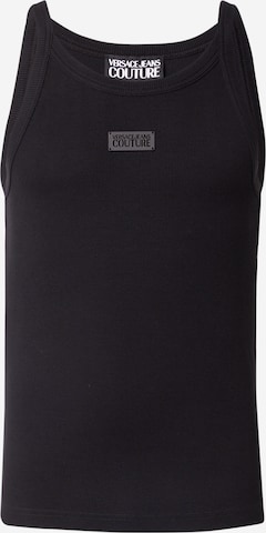 Tricou de la Versace Jeans Couture pe negru: față