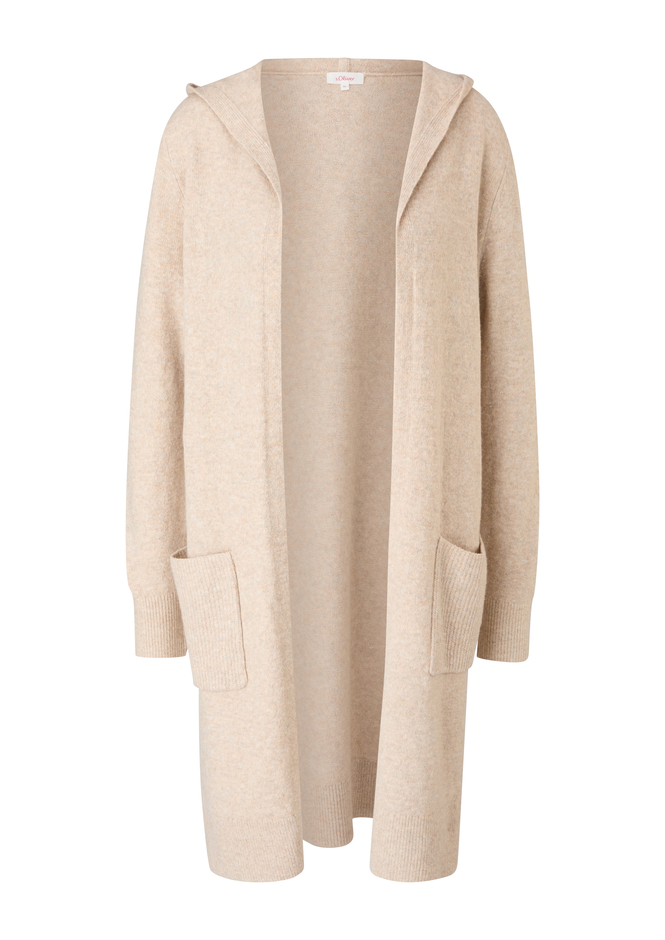 s.Oliver Strickjacke in Beige: Vorderseite