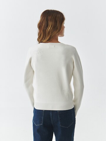 TATUUM Pullover 'SWEETY' i hvid