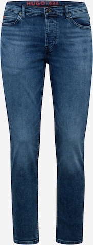 HUGO Tapered Jeans in Blue: front