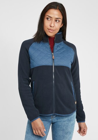 Oxmo Fleece Jacket 'Malin' in Blue: front