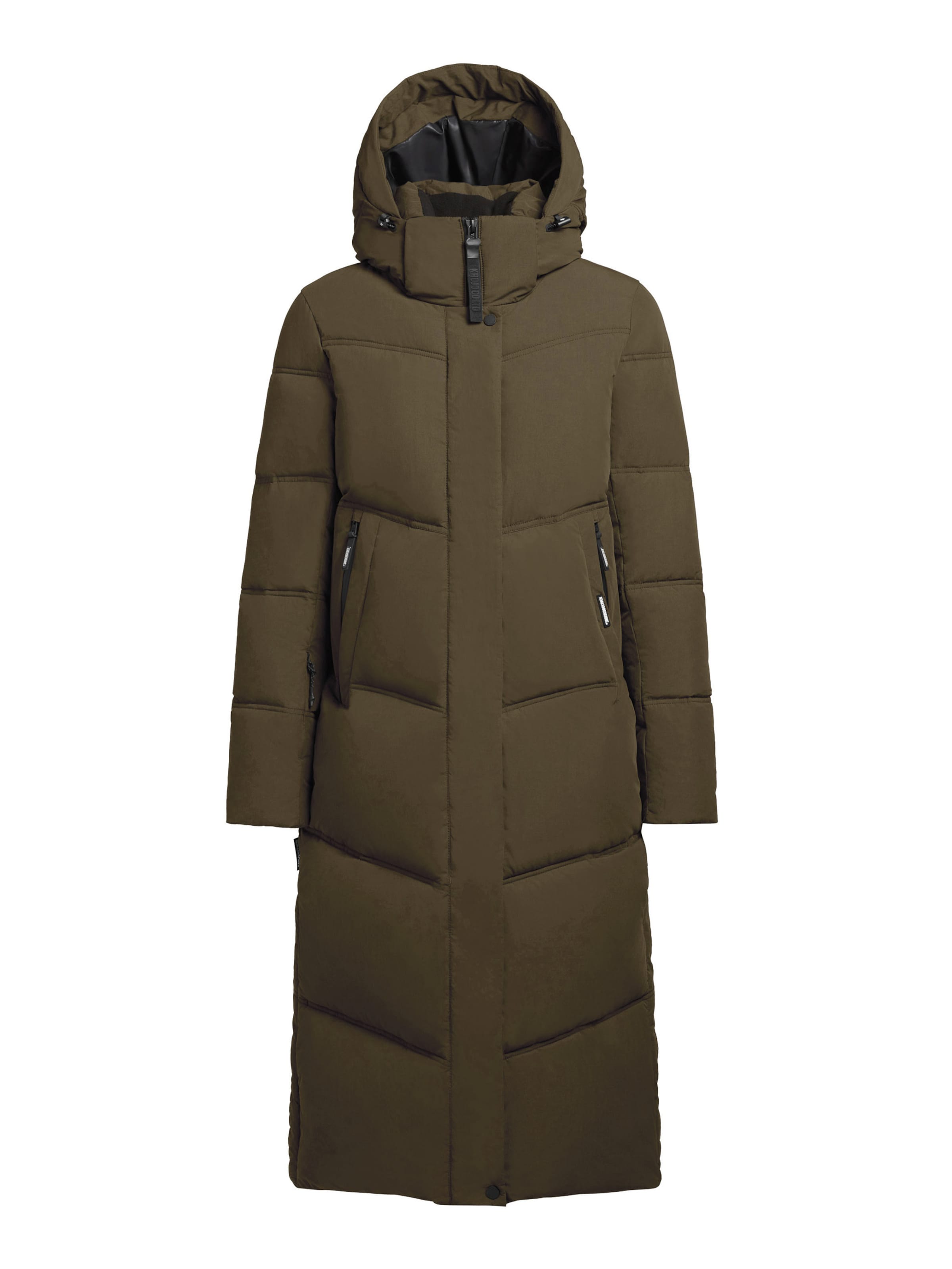 khujo Winter coat ' LUGA ' in Green: front