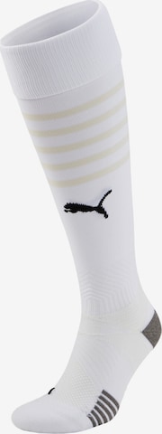 PUMA Soccer Socks in White: front