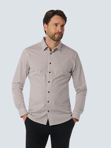 No Excess - Ajuste regular Camisa en beige: frente